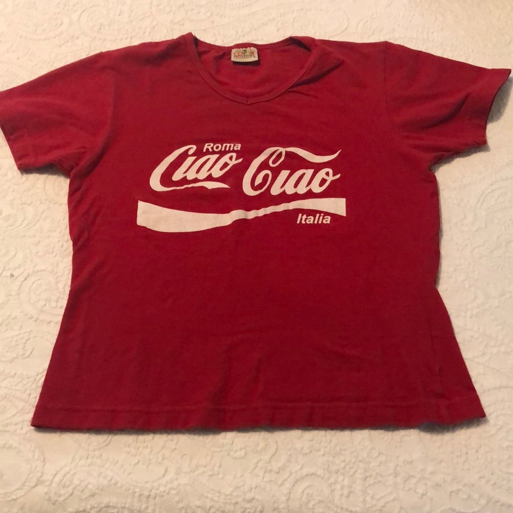 Vintage Ciao Ciao Roma Copped Women's Tee shirt. * “Large” but fits like a SMALL
